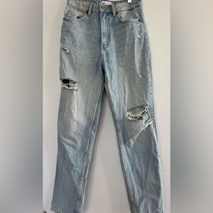 Zara Light Blue Denim Boyfriend Fit